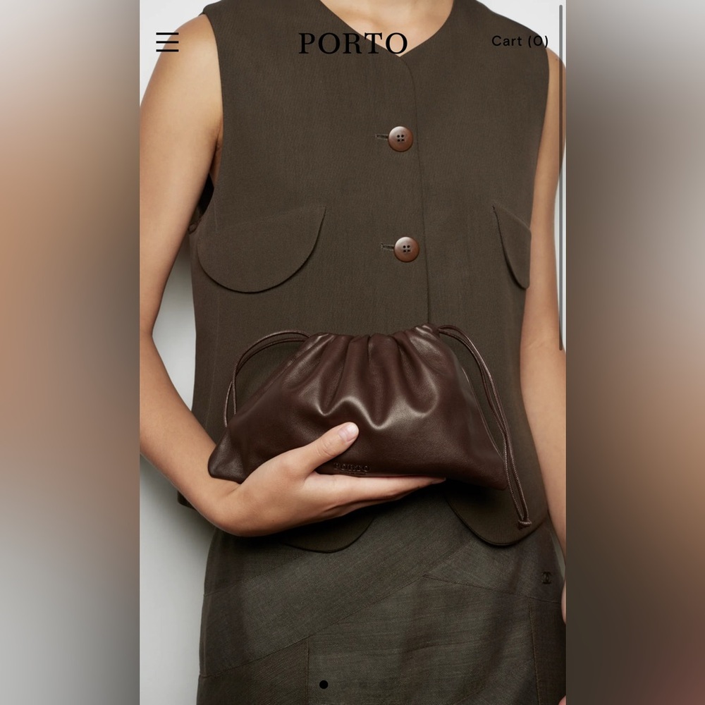 Porto the Pouch Bag in Americano Brown